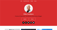 Desktop Screenshot of mikecavaliere.com