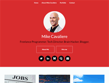 Tablet Screenshot of mikecavaliere.com